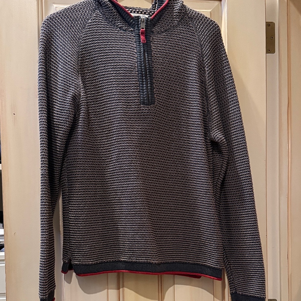 Men's Black and Gray Zip-Up Sweater Carbon2cobalt